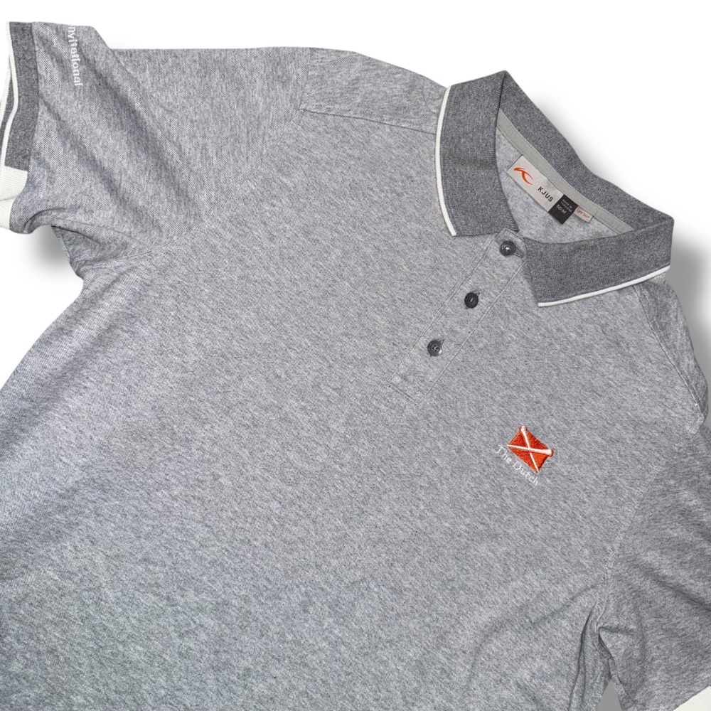 KJUS Mens Grey Short Sleeve Polo Shirt The Dutch Invitational Heineken Size M